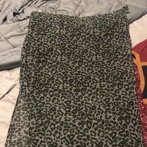 Maxi leopard skirt